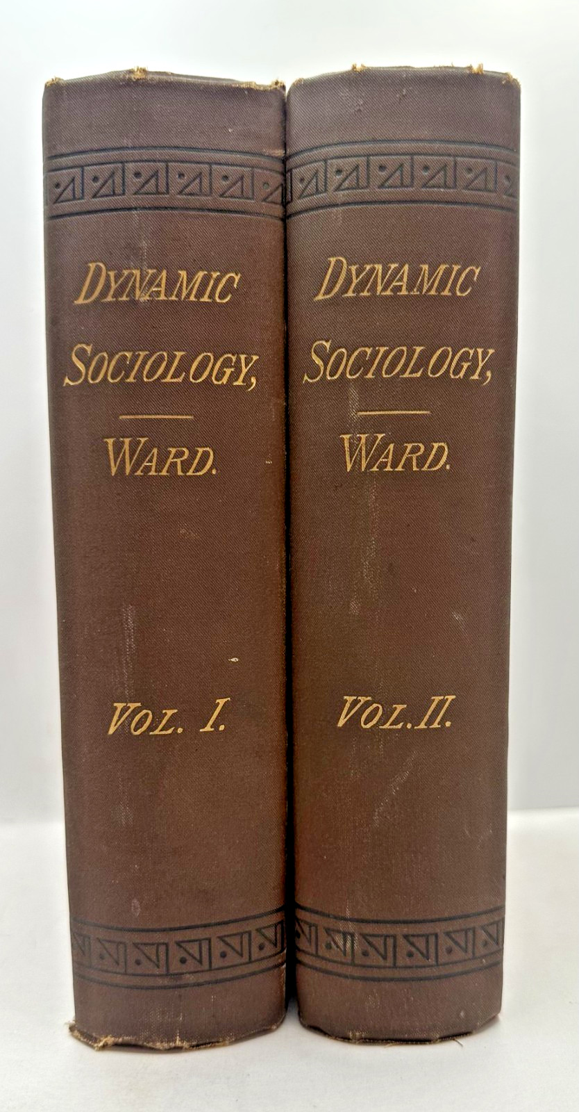 Dynamic Sociology by Lester F. Ward – 2 Vols. 1883 First Edition HC -Appleton