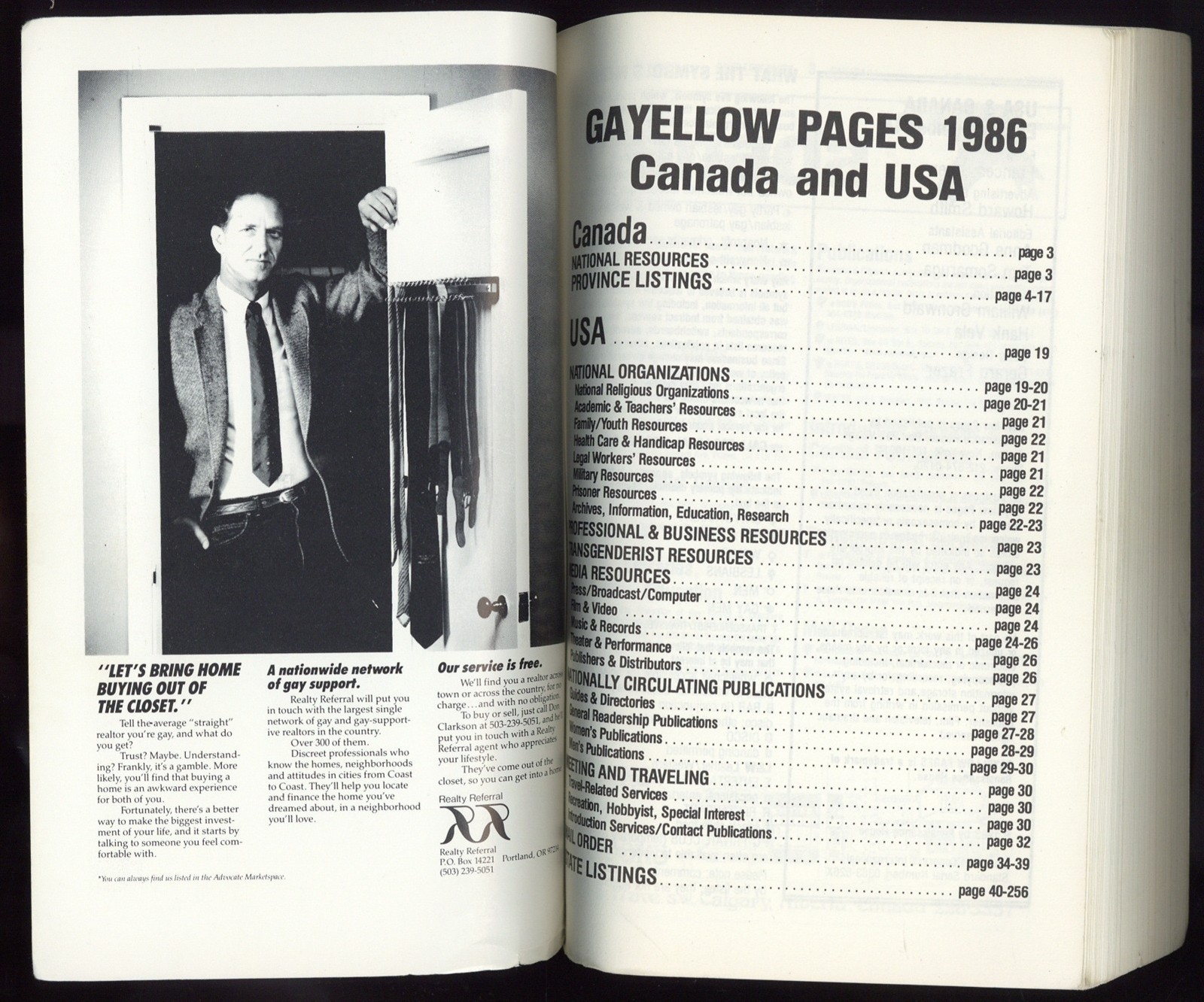 Gayellow Pages 1986 Gay Business Directory Gay Yellow Travel LGBT Lesbian M39954