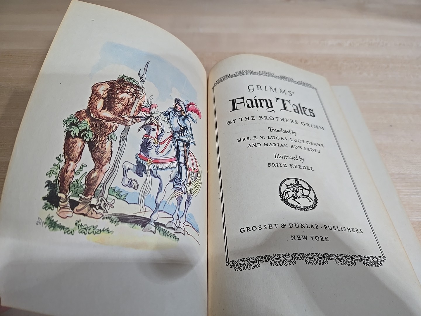 Vintage Set 1945 Anderson’s Fairy Tales Books & Grimm’s Fairy Tales Illustrated