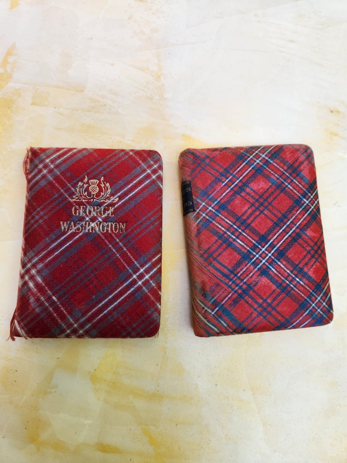 Rare Mini Thistle Library Books George Washington & Declaration Independence