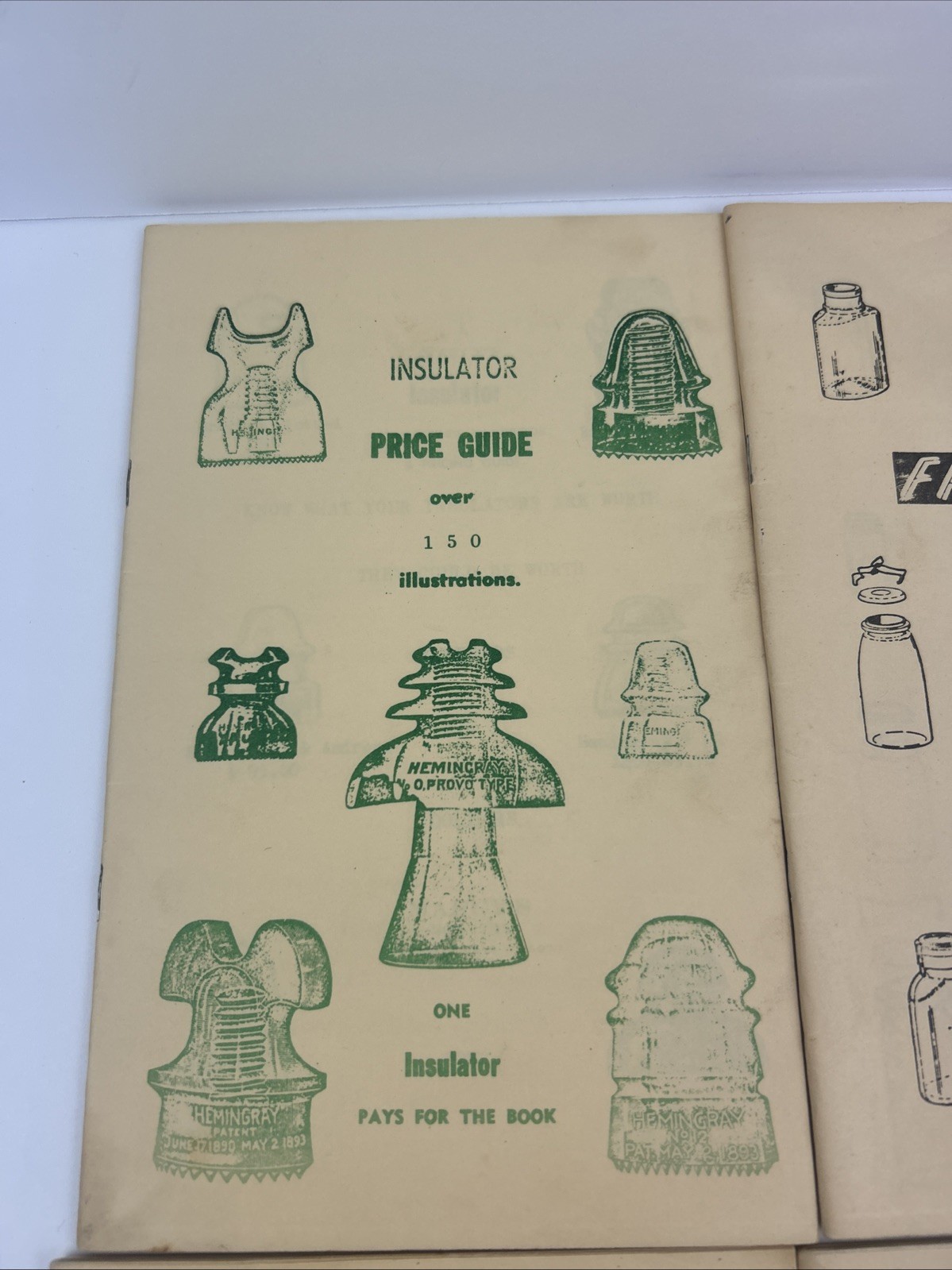 ANTIQUE & BOTTLE Reference Books & Price Guides With Photos Vintage Pamphlets