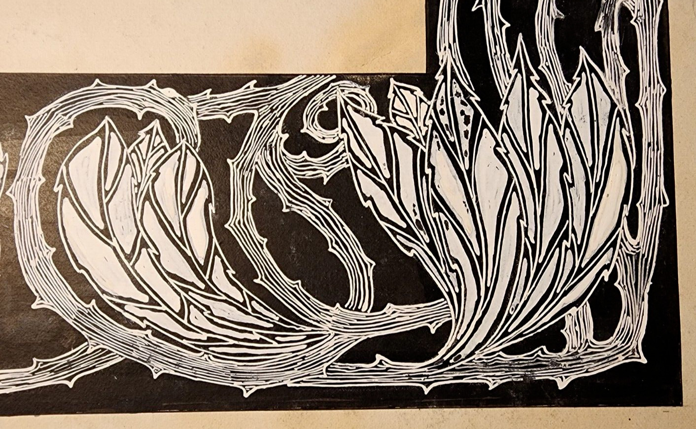 1896 WILLIAM MACDOUGALL ORIGINAL LARGE PAINTED BORDER DESIGNS ‚BOOK OF RUTH‘ X2