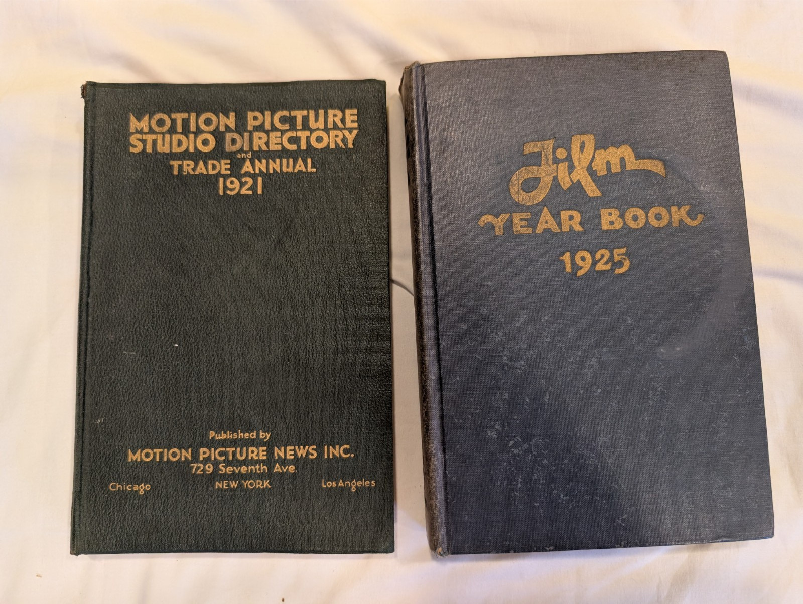 1921 Motion Picture Studio Directory PB & 1925 Film Yearbook Dannenberg HC