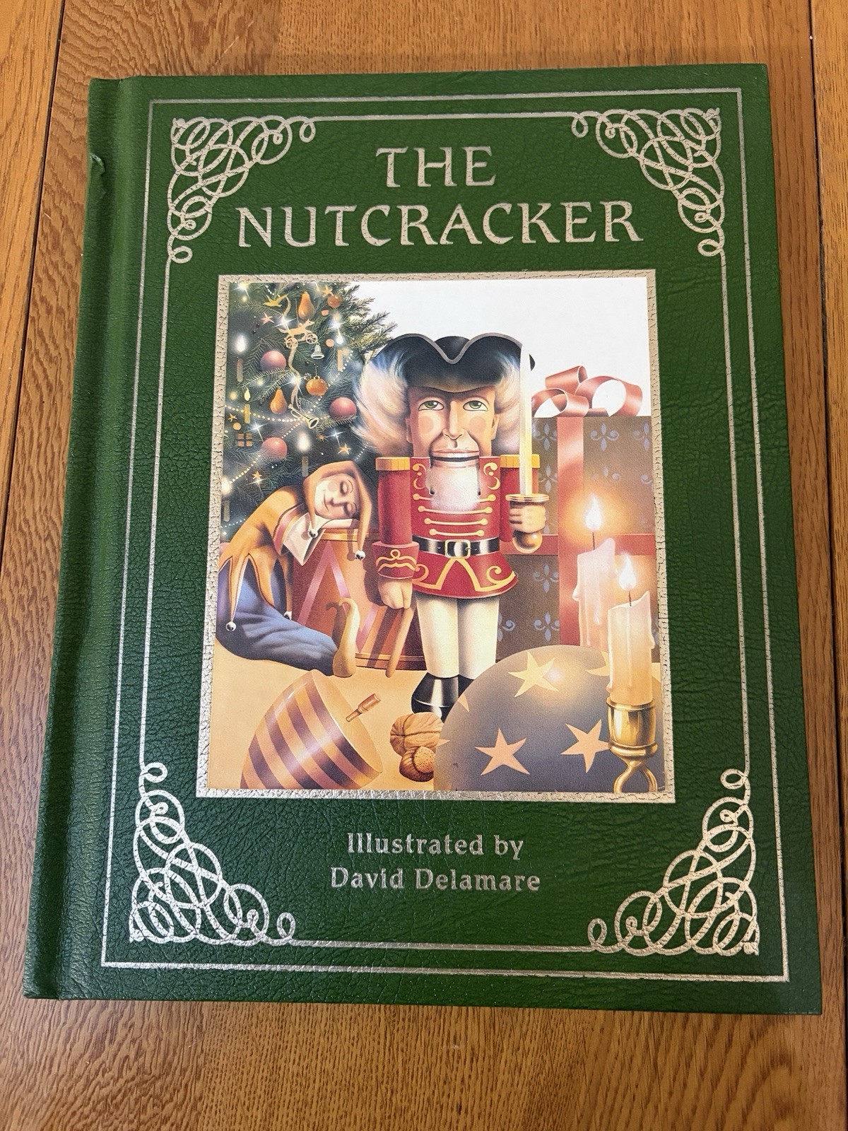 The Nutcracker Leather HC Christmas Book 1991 Unicorn Press David Delamare