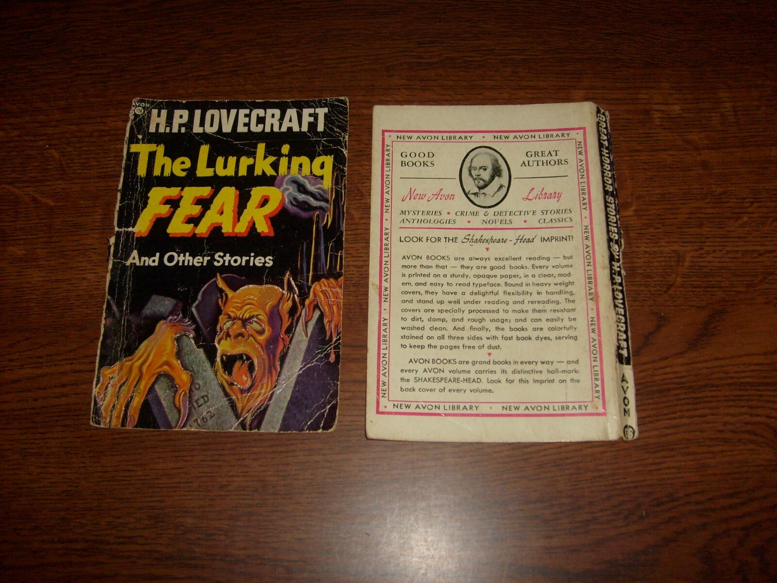 6 HORROR / FANTASY RELATED VINTAGE PAPERBACKS, MODERATE LOWER GRADE