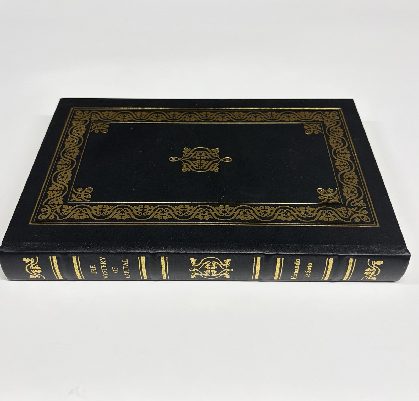 The Mystery of Capital Hernando De Soto Gryphon Books Leather Gilt **VF++