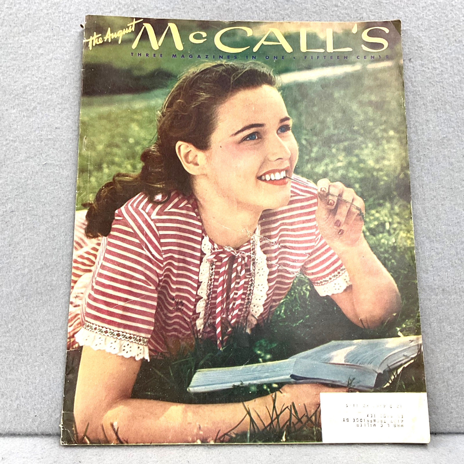 1945 McCalls Magazine August Teenage Years Childrens Fashion Movie Ads 80+ Years