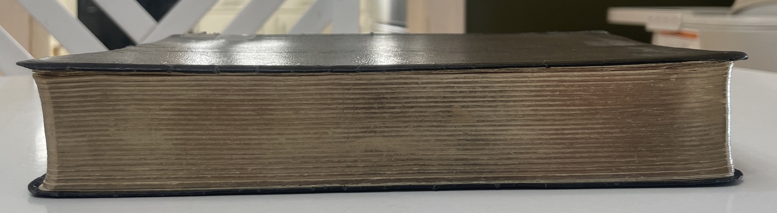 Holman Verse Reference Jewel Edition Bible KJV Black Bonded Leather Vintage