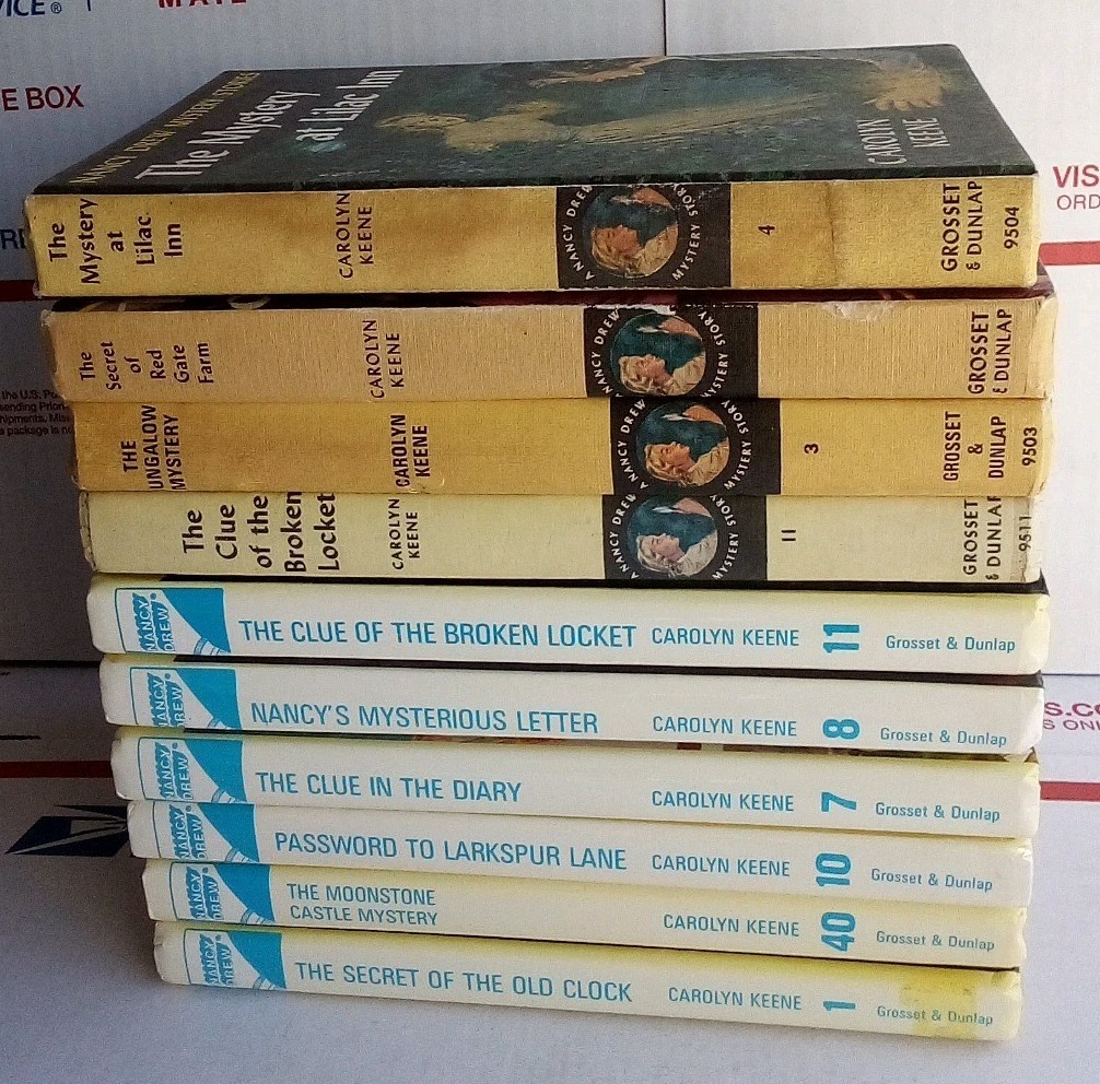 Vintage Nancy Drew Book Lot 10 HC 1960s & 2000s Grosset & Dunlap RARE !PICS!