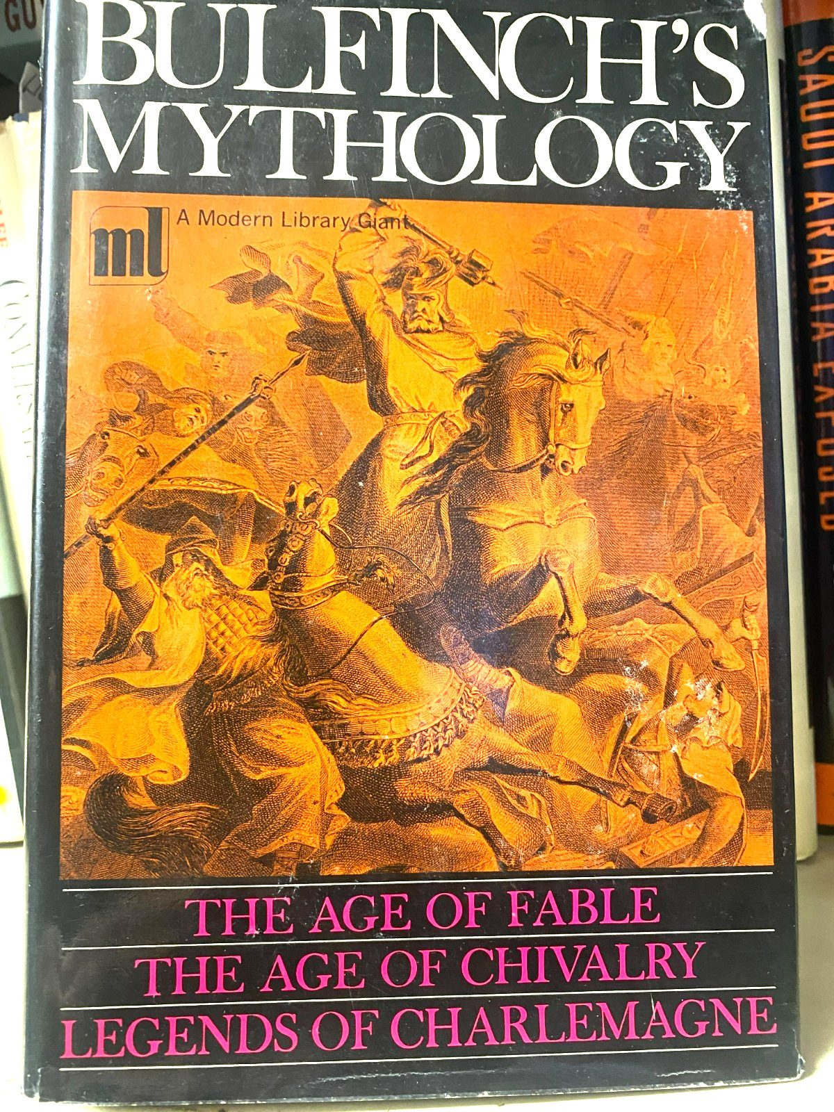 RARE! BULLFINCH’S MYTHOLOGY AGE OF FABLE Modern Library GREAT HC W/RARE JACKET
