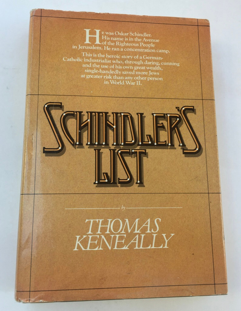 SCHINDLEER’S LIST BY THOMAS KENEALLY SIGNED 1982 FIRST PRINTING HC/DJ