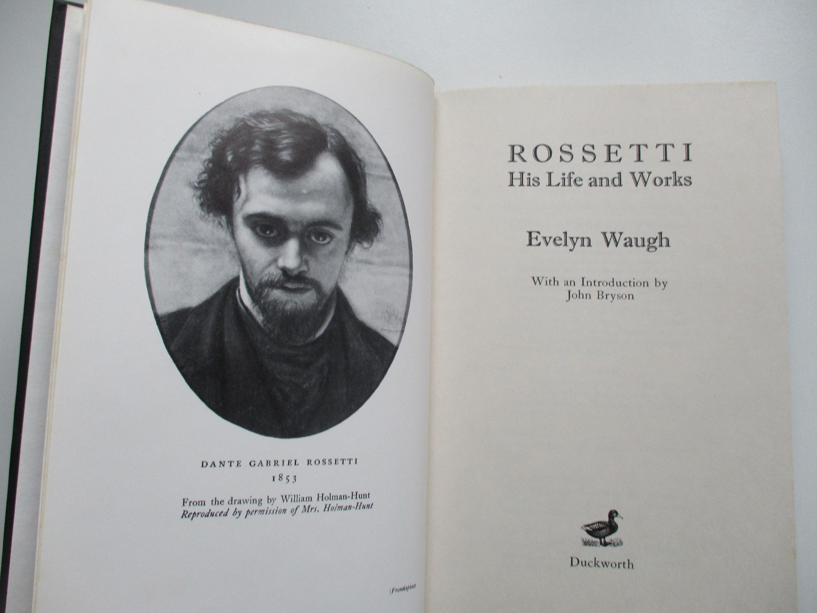 DANTE GABRIEL ROSSETTI LIFE & WORKS Evelyn Waugh PRE-RAPHAELITES Hardback 1975