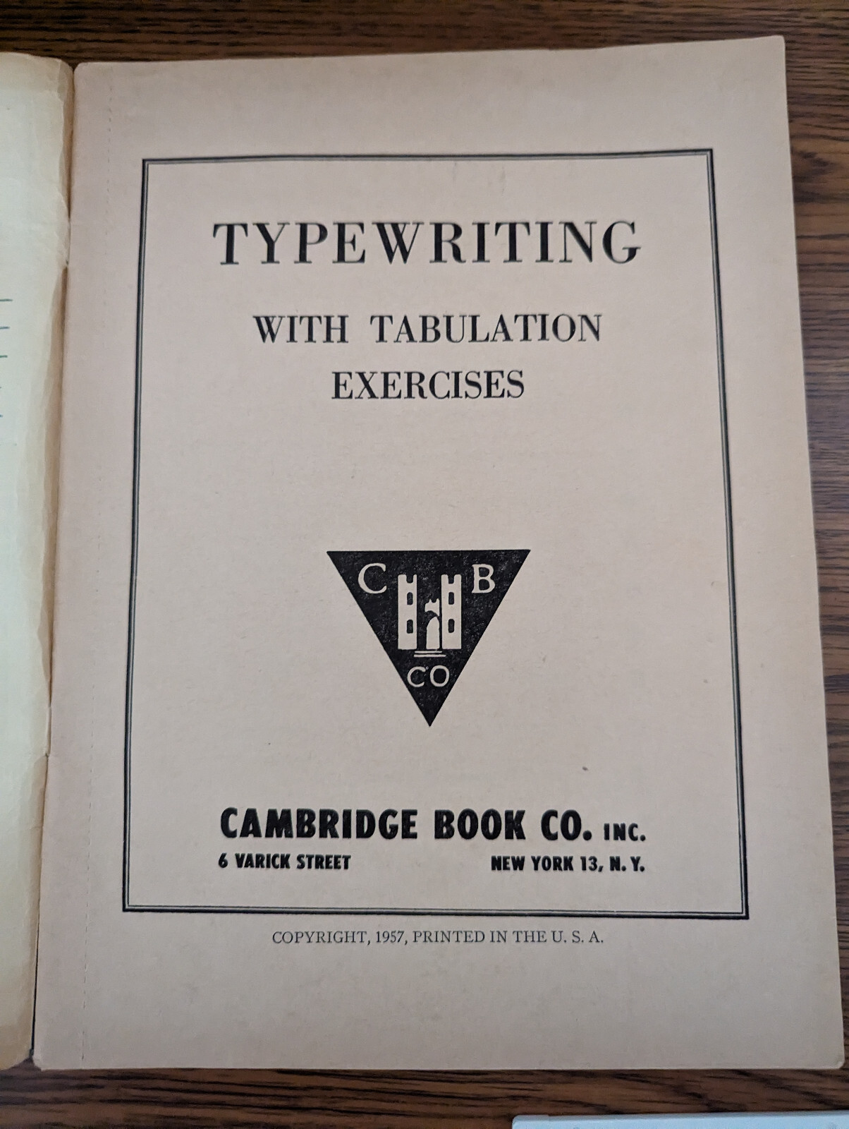 two – Typewriting Exercises Workbooks Textbooks – Cambridge Books & Saga 1950’s