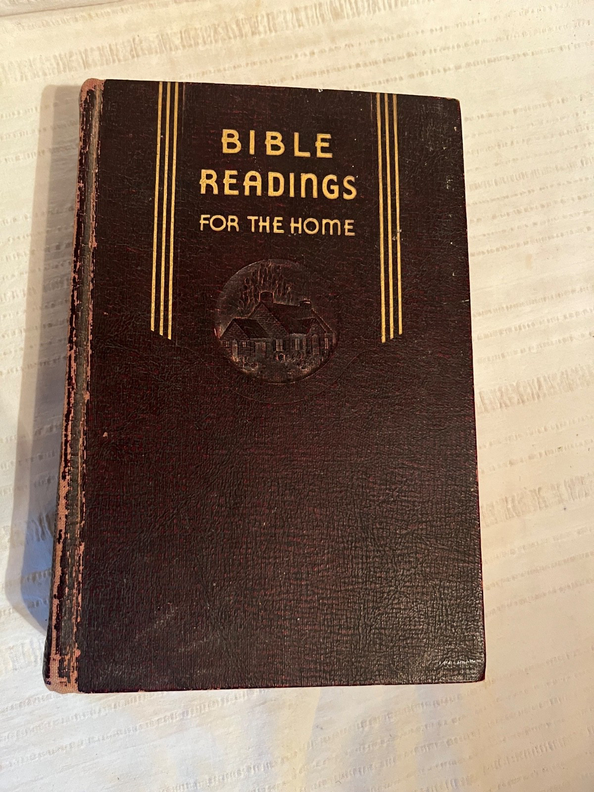 Vintage Bible Readings For The Home Illustrated Christian God Book 1949 Hardcove