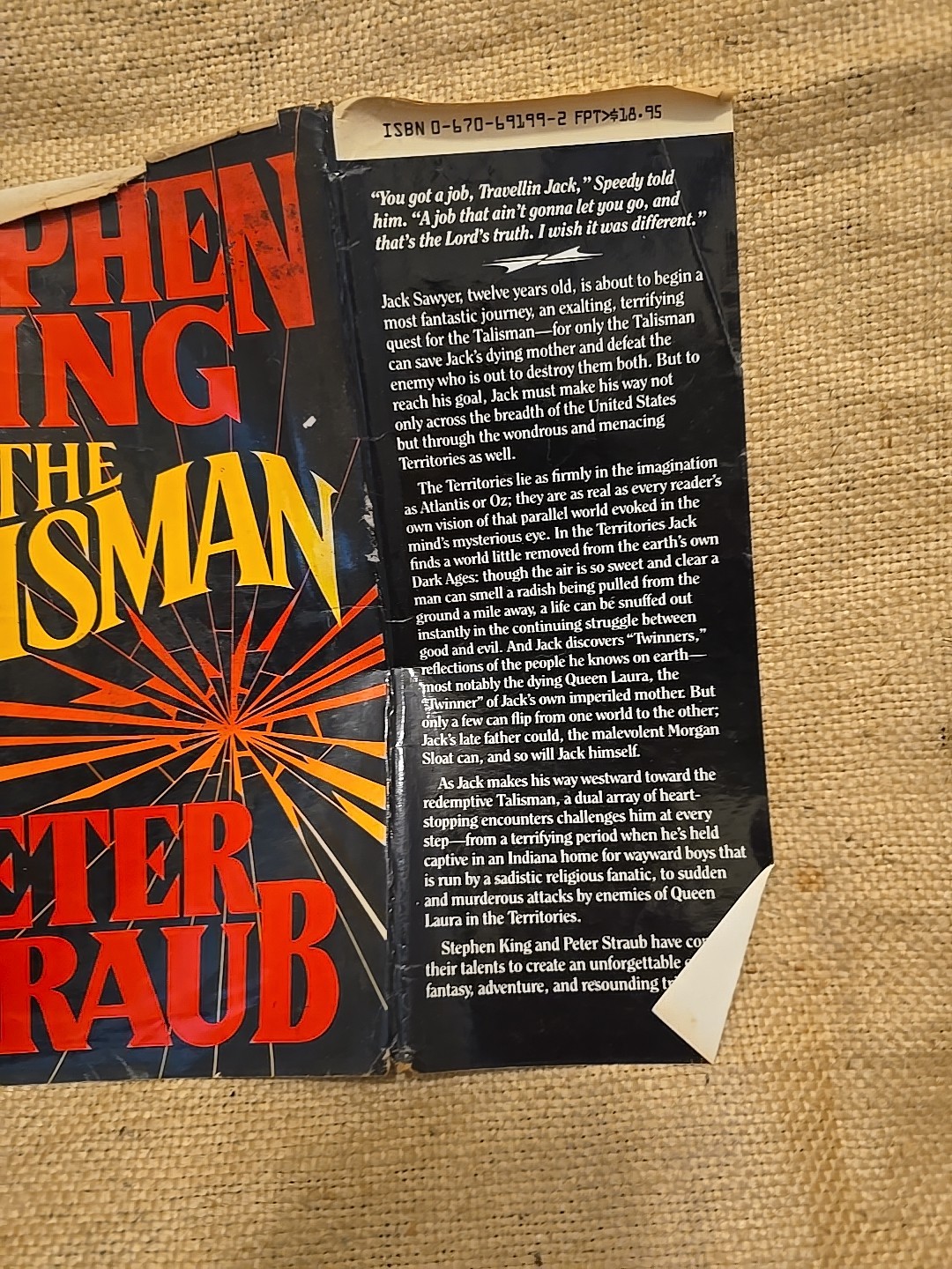 The Talisman Stephen King Peter Straub 1984 First Edition 1st Printing HC $18.95