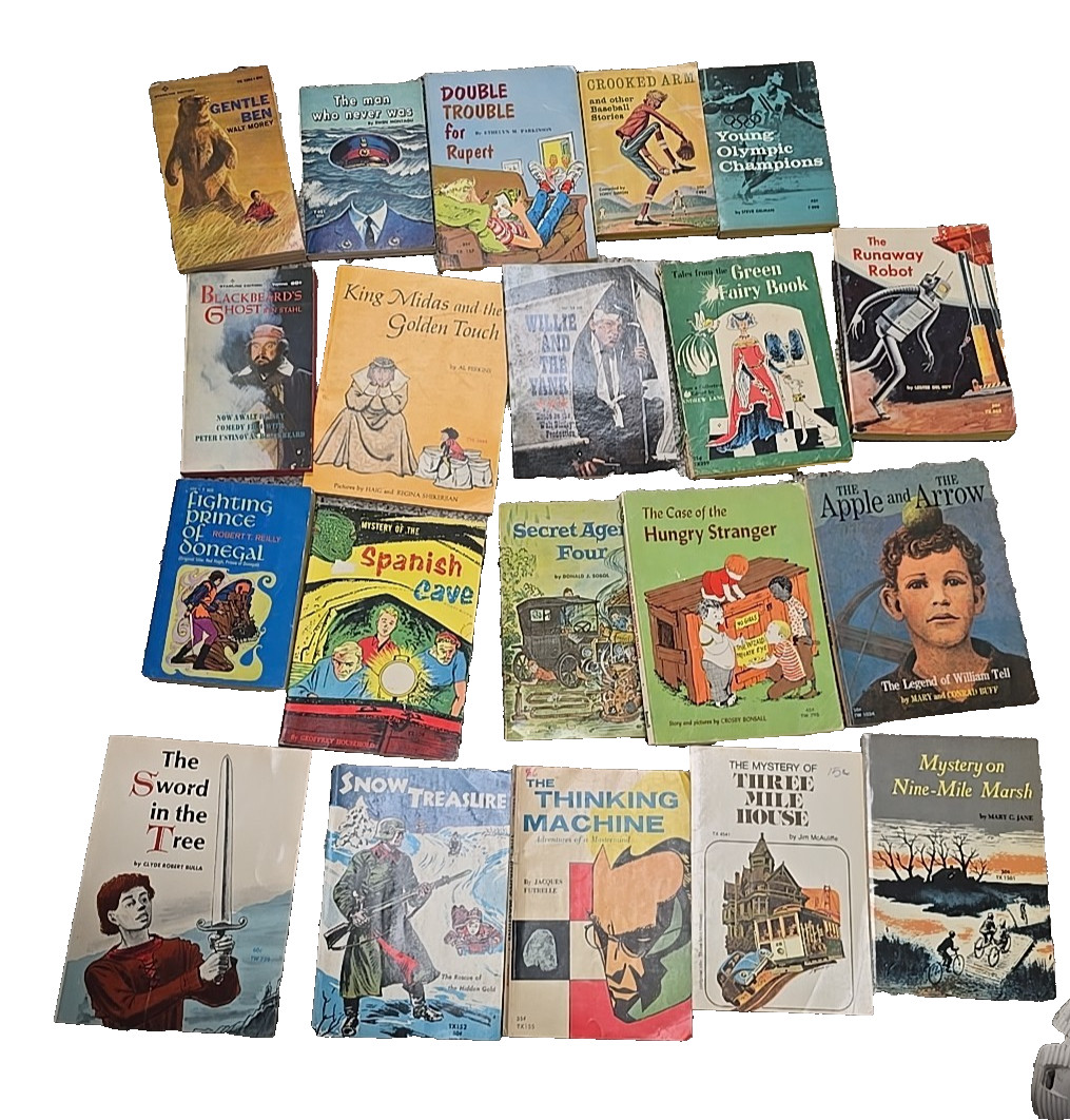 Lot of 20 Vintage Mixed Authors Fiction Adventure Paperback Children’s Books