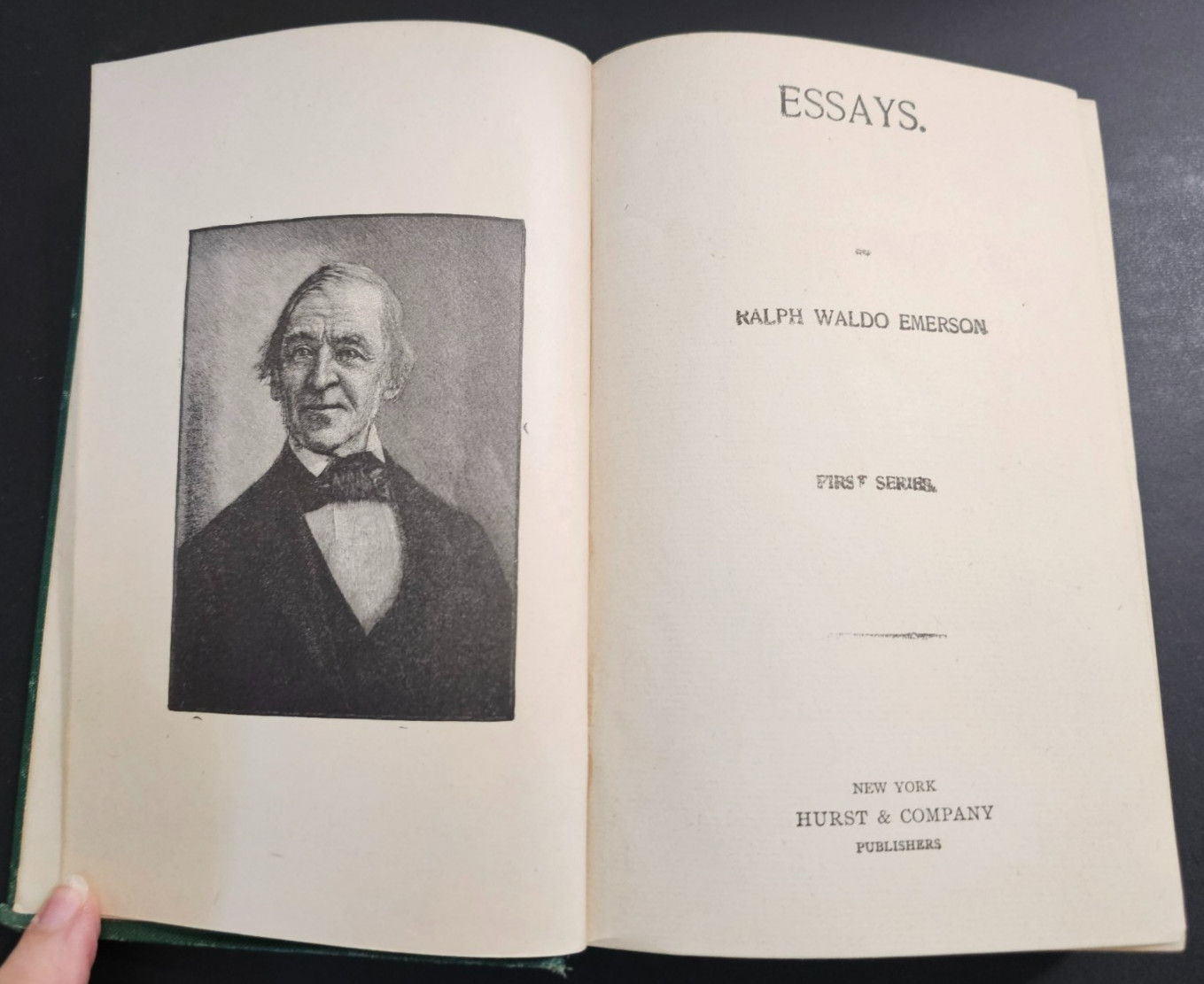 RALPH WALDO EMERSON ~ Essays: FIRST Series ~ 1847? ~ Hurst & Company