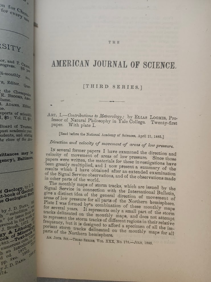 Artic Weather Devonian Fossils Walcott American Journal of Arts and Science 1885