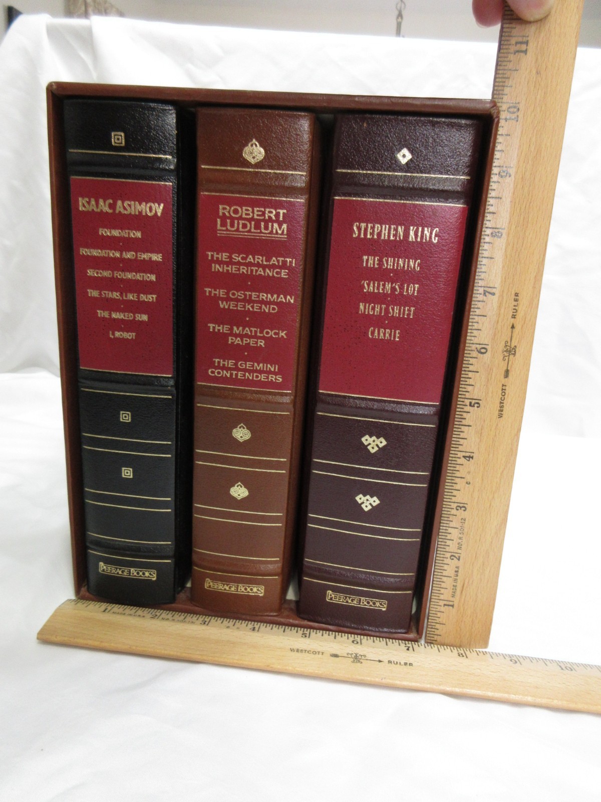 Modern Classics Collection Boxed Set:Asimov/King/Ludlum Leather, Slipcase, Fine