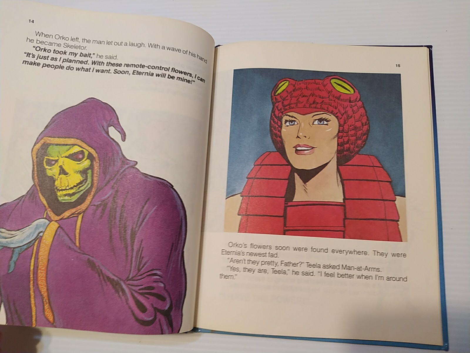 Vintage 80’s Masters of The Universe Skeletor’s Flower of Power 1985 Golden Book