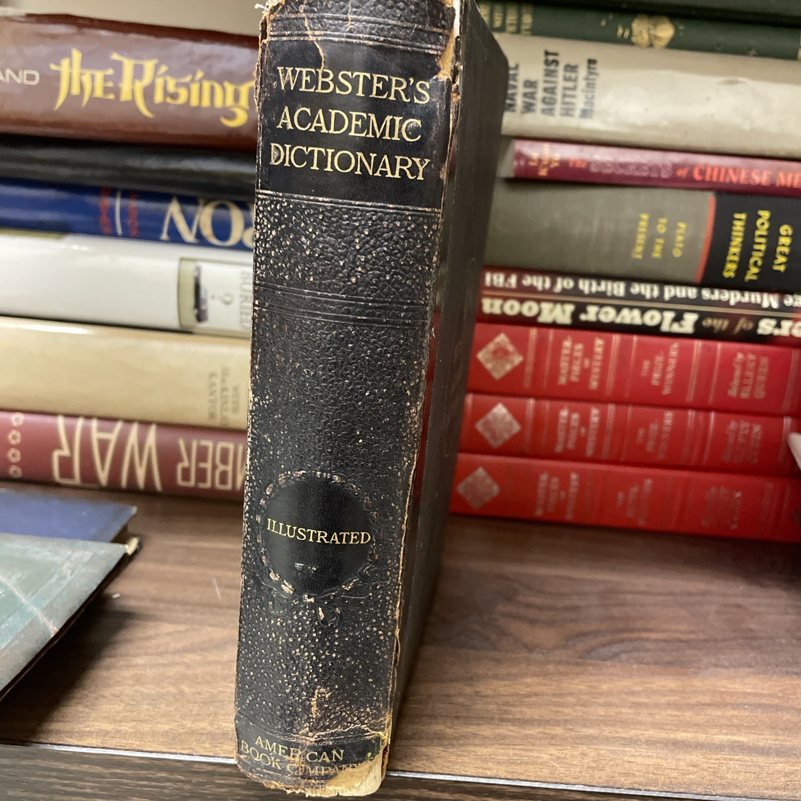 1895 WEBSTER’S ACADEMIC DICTIONARY AMERICAN BOOK COMPANY & G & C MERRIAM CO.