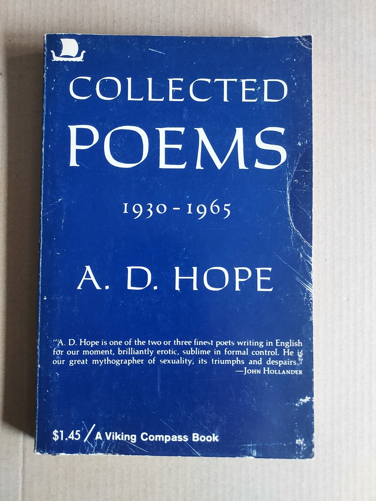 Collected Poems 1930-1965 A.D. Hope – Book Of Poetry