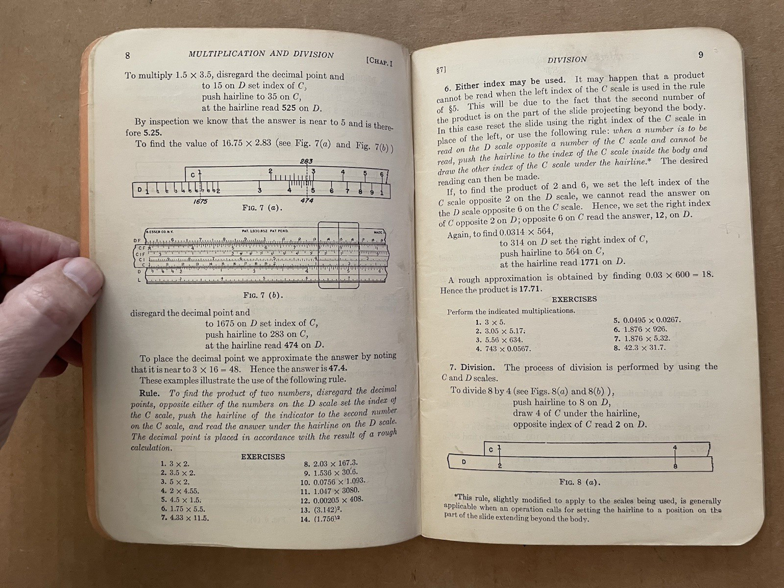 Vintage 1939 POLYPHASE DUPLEX TRIG Slide Rule Manual #4070 Keuffel & Esser Co #5