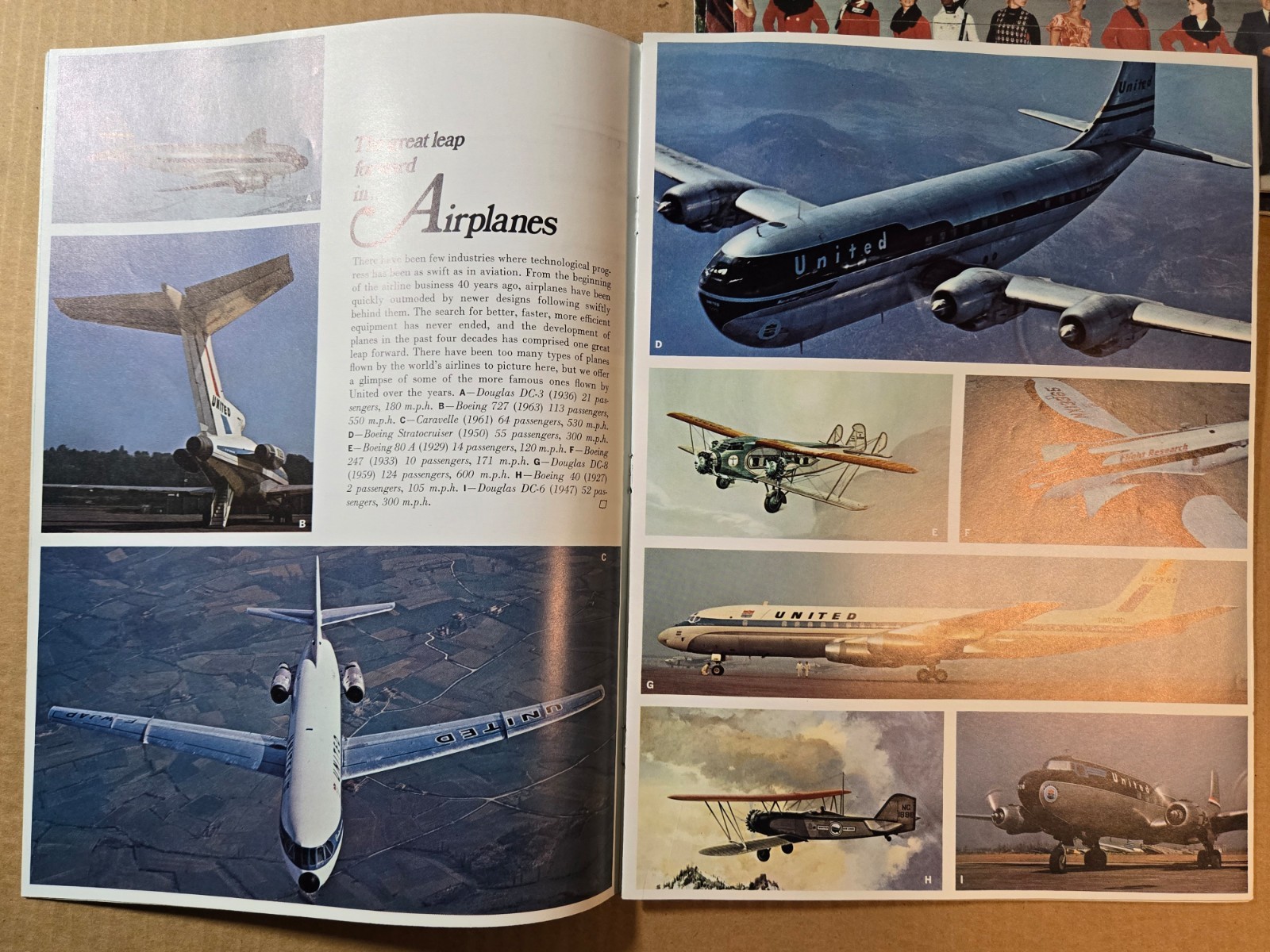 Lot of 4 Vintage United Air Lines „Mainliner“ Magazine 1966-1970 Good Cond.