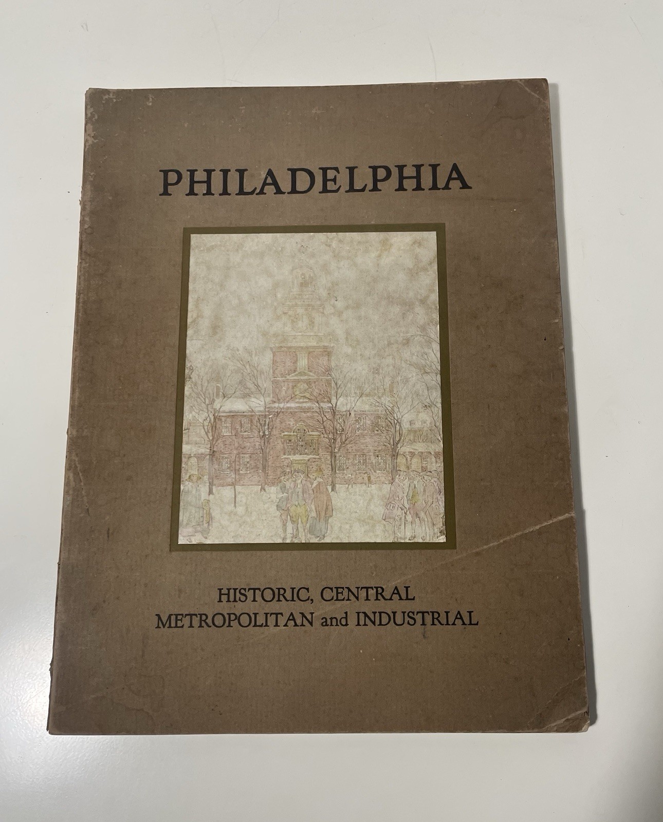 Antique 1922 Guide Book Philadelphia PA City Tour Illustrations Urban History