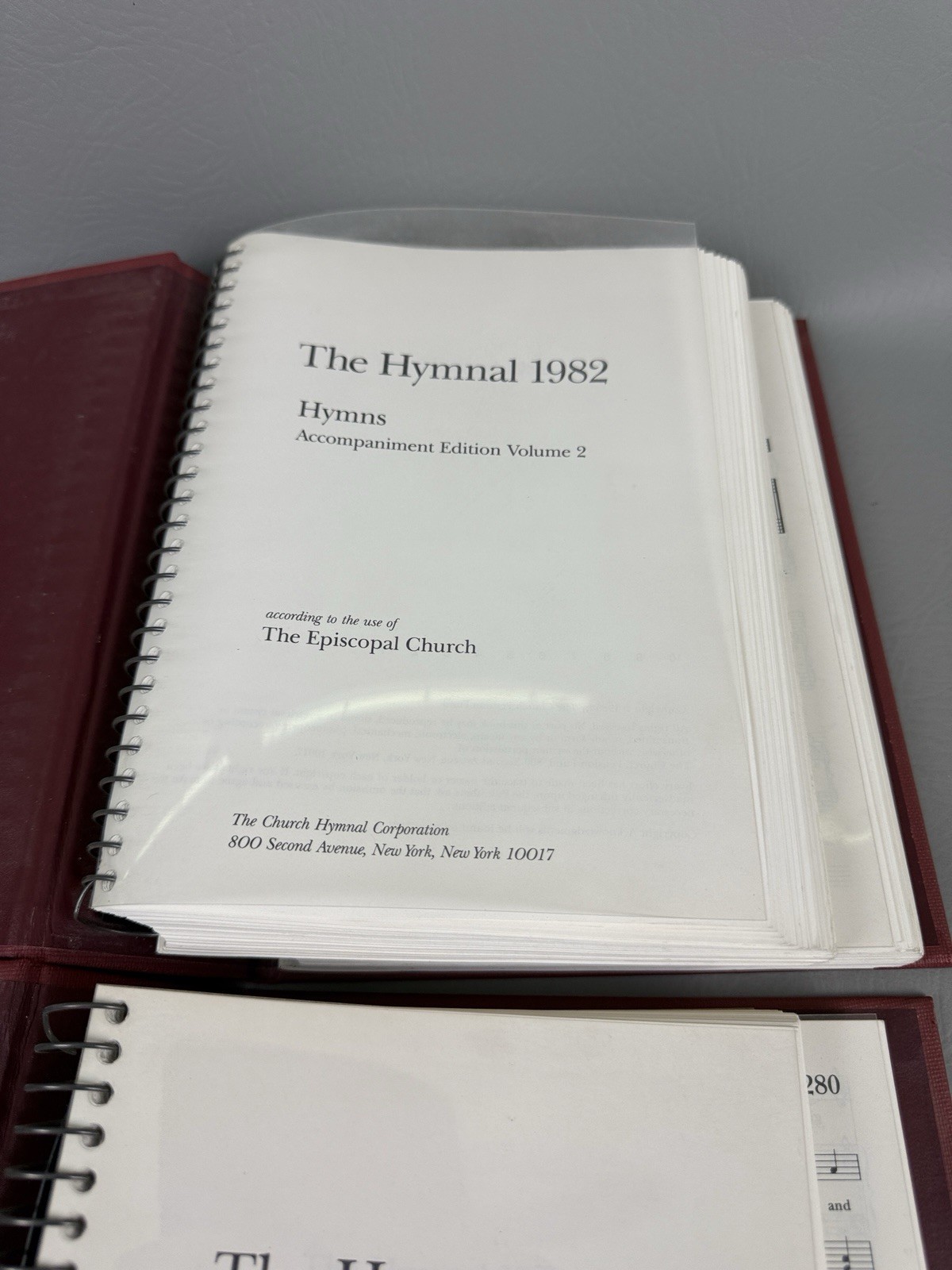 The Hymnal 1982 Hymns & Service Music Accompaniment Edition 2 Vols Episcopal