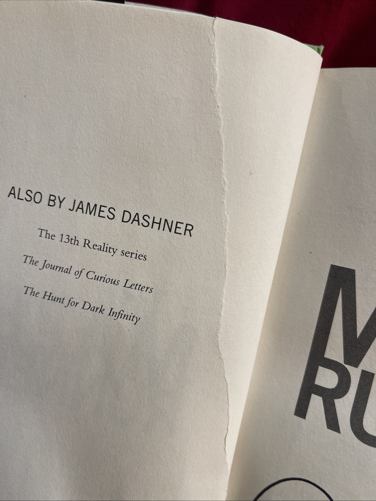 The Maze Runner-James Dashner-SIGNED!-TRUE First Edition/1st Printing-VERY RARE!