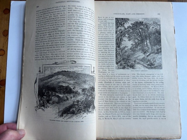 CINCINNATI PAST & PRESENT. Long article in Sept. 1879 NATIONAL REPOSITORY MAG