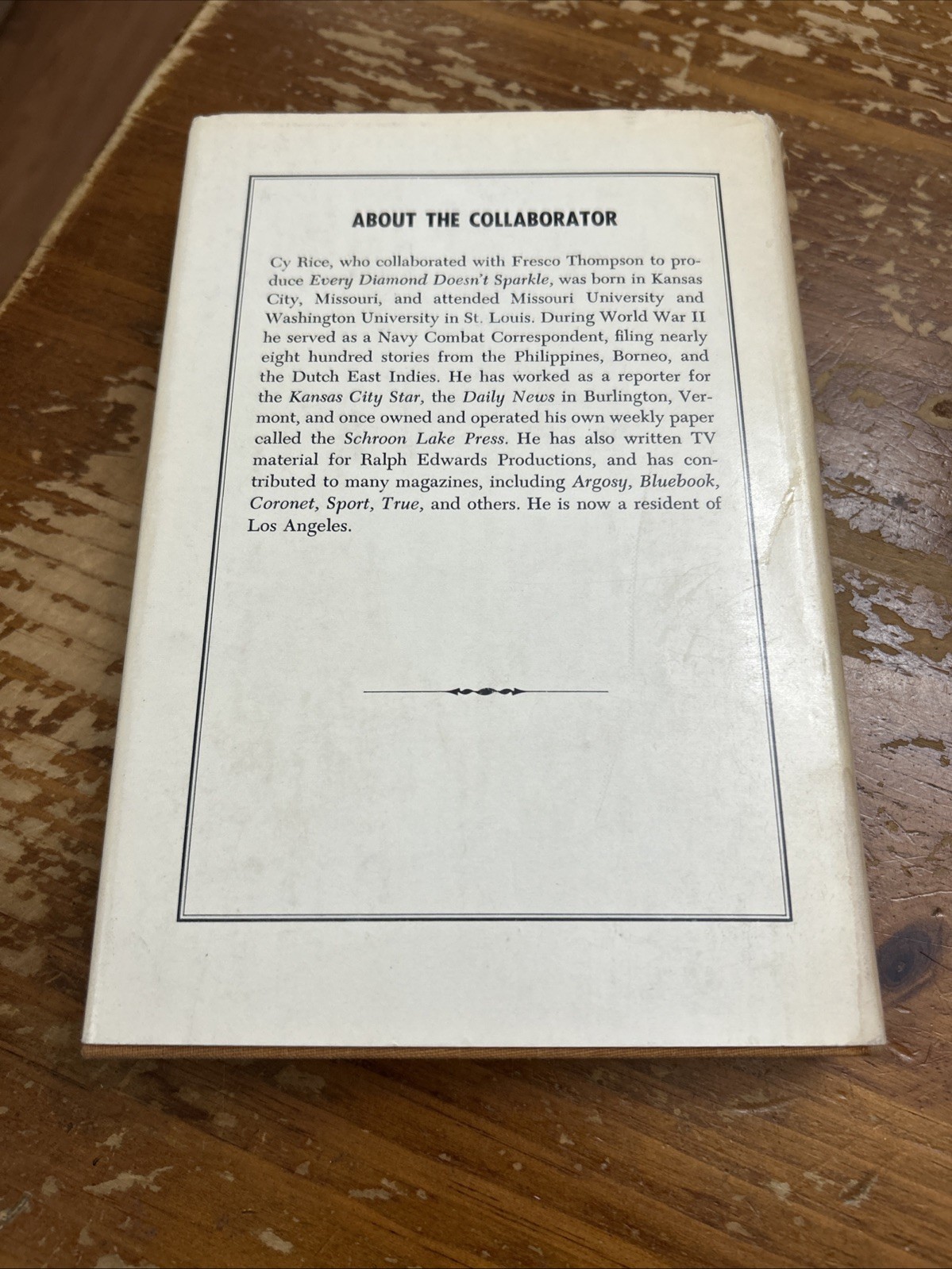 Every Diamond Doesn’t Sparkle: Behind Scenes With The Dodgers 1964 Hardcover