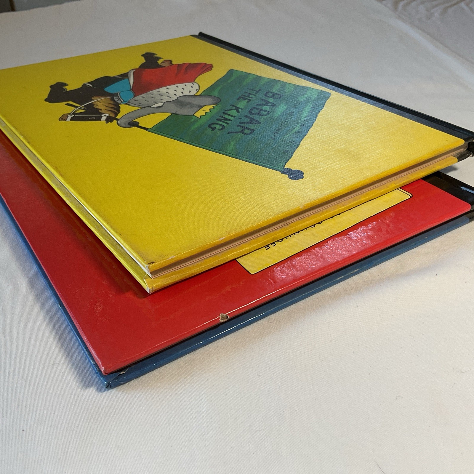 VTG Children’s Books The Story of Babar and Babar The King Jean de Brunhoff 1963