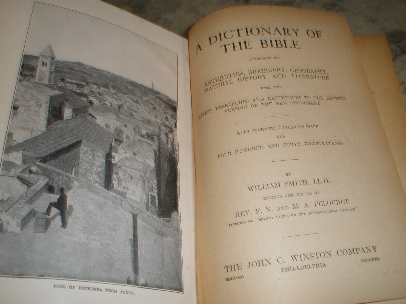 BIBLE DICTIONARY TEACHER’S EDITION WILLIAM SMITH 1884 HC