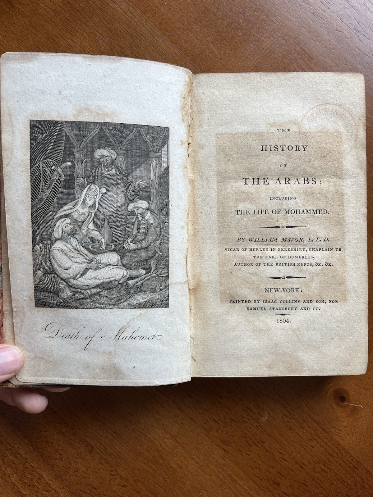 The History of the Arabs by William Mavor — Rare Text, Printed 1804