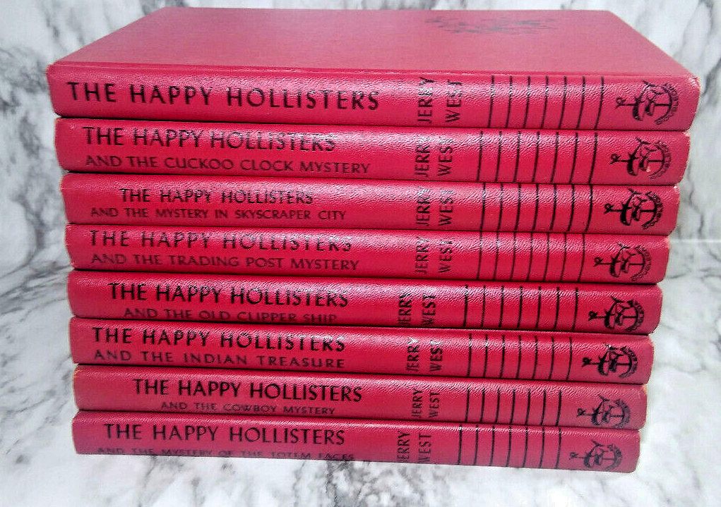 8 Volumes of The Happy Hollisters Books HC Jerry West (Hardy Boys) 1950/60’s Vtg
