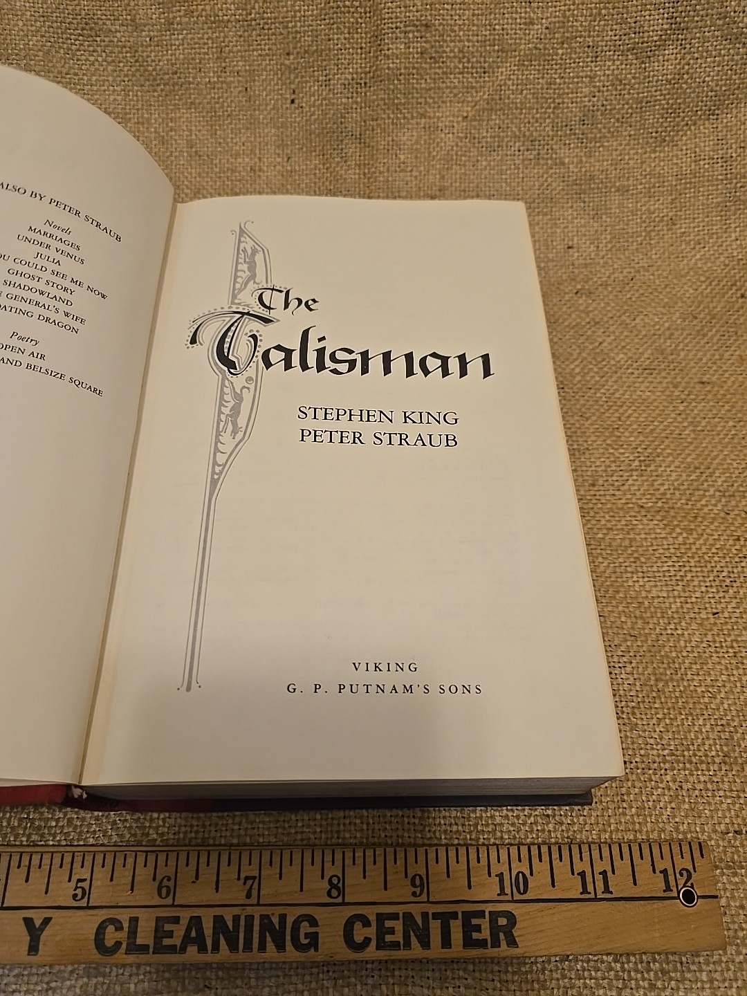 The Talisman Stephen King Peter Straub 1984 First Edition 1st Printing HC $18.95