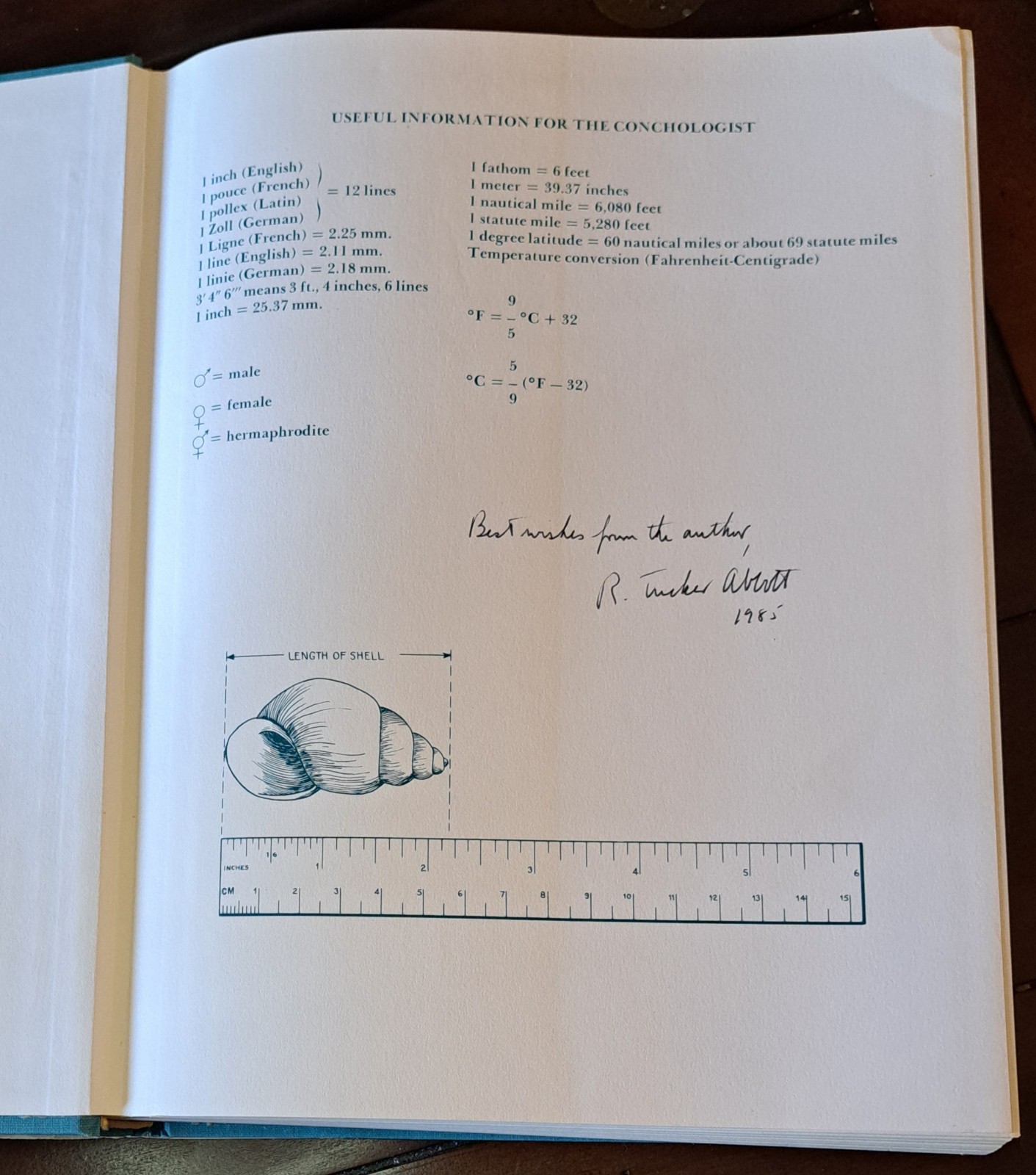 AMERICAN SEASHELLS, Second Edition by R. Tucker Abbott 1974- AUTOGRAPHED