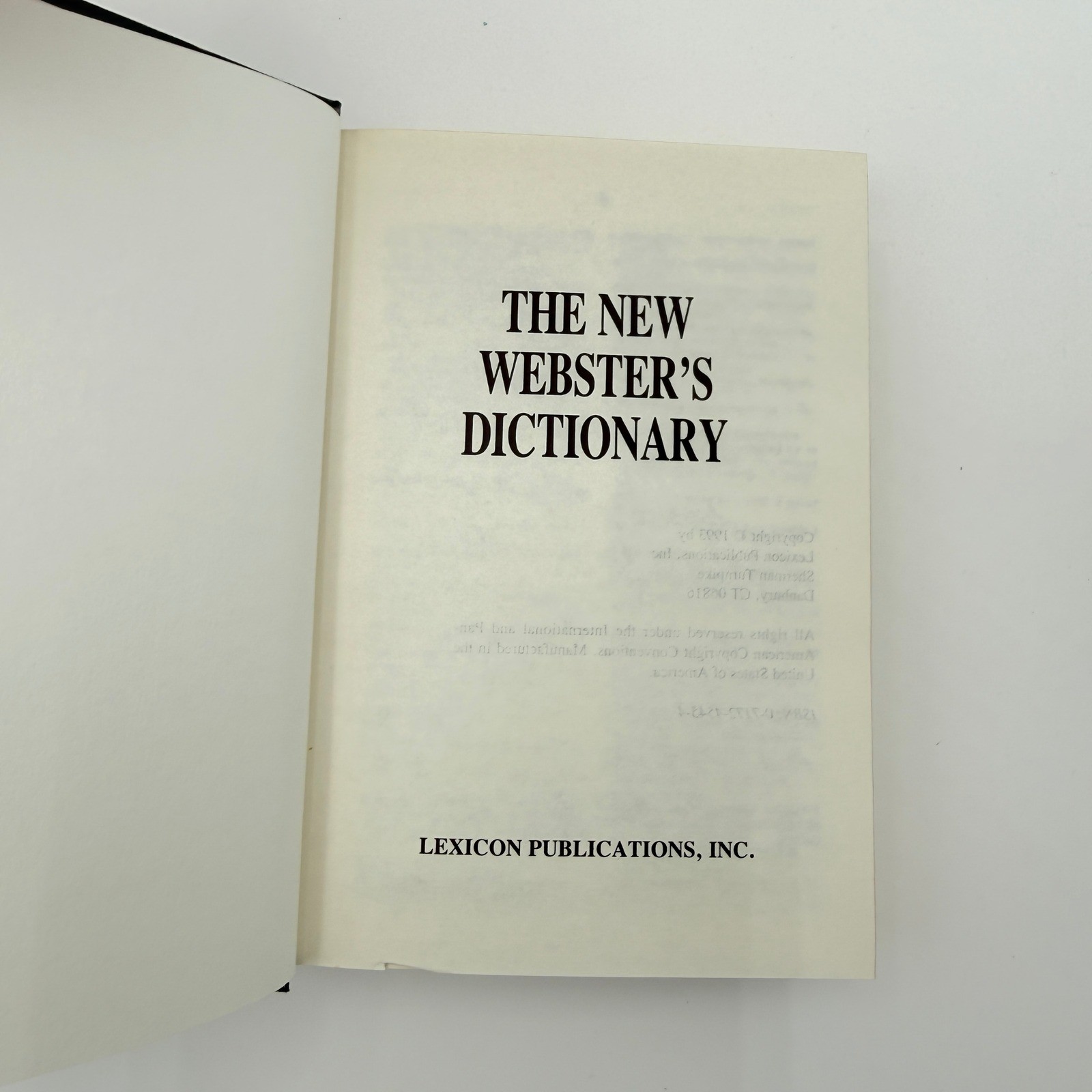VTG The New Webster’s Dictionary, Thesaurus, Spelling Set Vest Pocket Edition 93