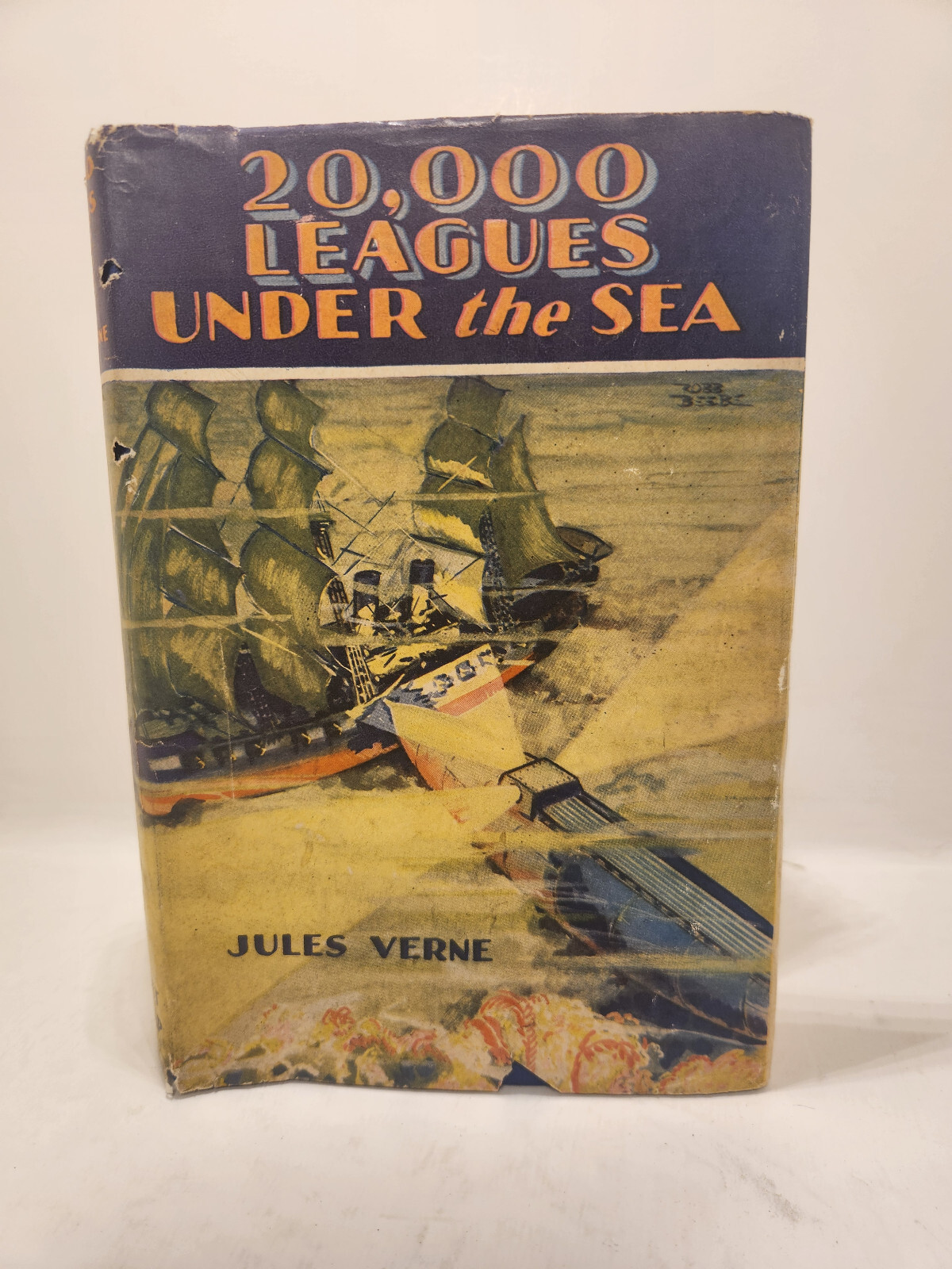 Twenty Thousand Leagues Under the Sea / Jules Verne / 1917 Hardcover DJ Grosset