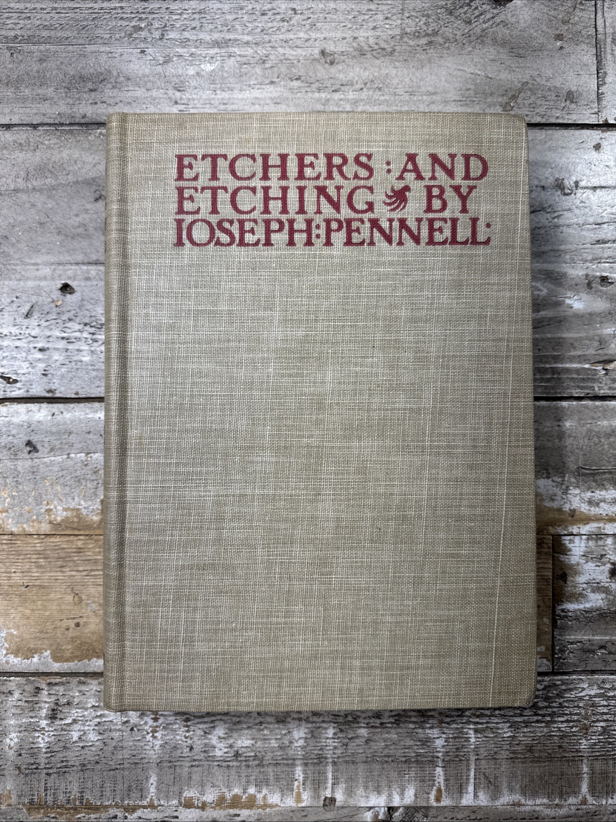 1936 Vintage Art History Book “Etchers and Etching” Pennell