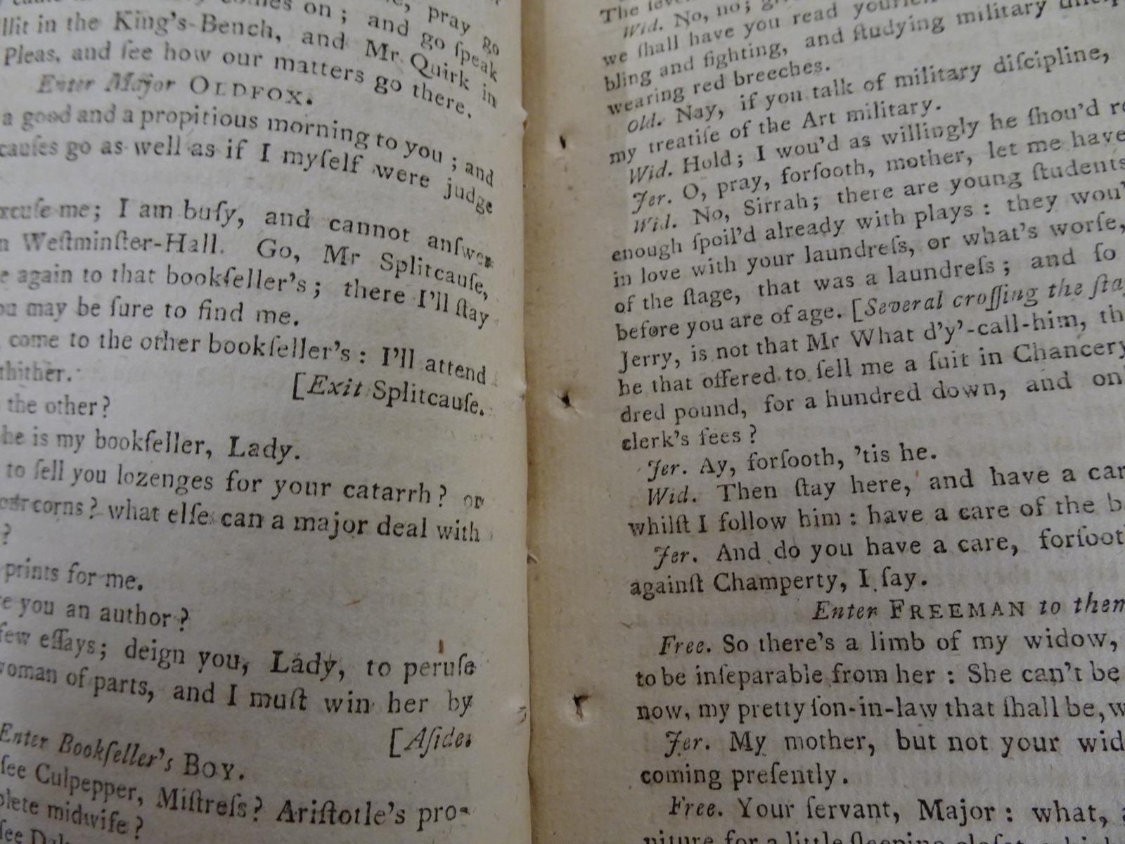 The Plain Dealer A Comedy 1768 William Wycherley N Nepecker