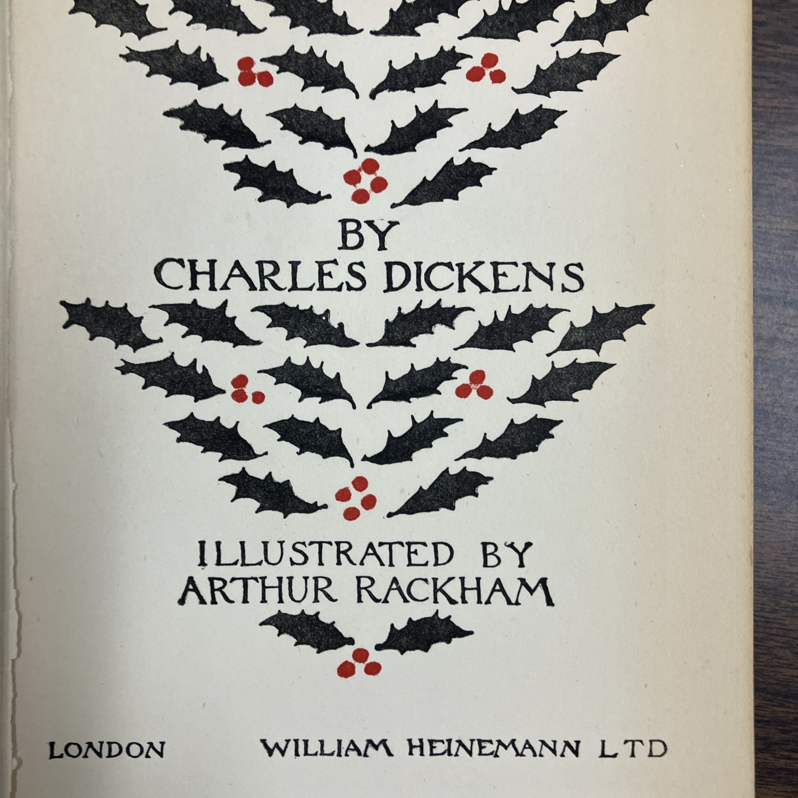 A CHRISTMAS CAROL – Charles Dickens – 1933 – Vintage