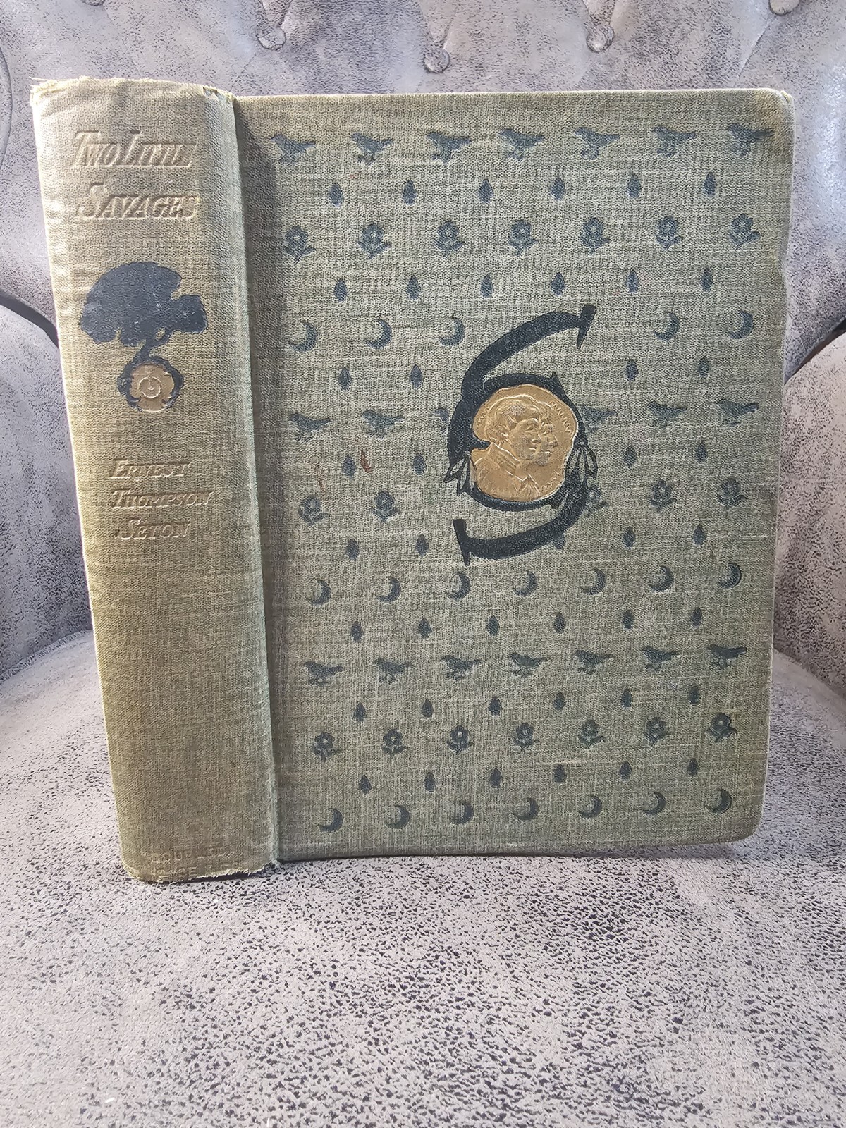 1903 Two Little Savages Ernest Thompson Seton Illustrated Antique Adventure HC
