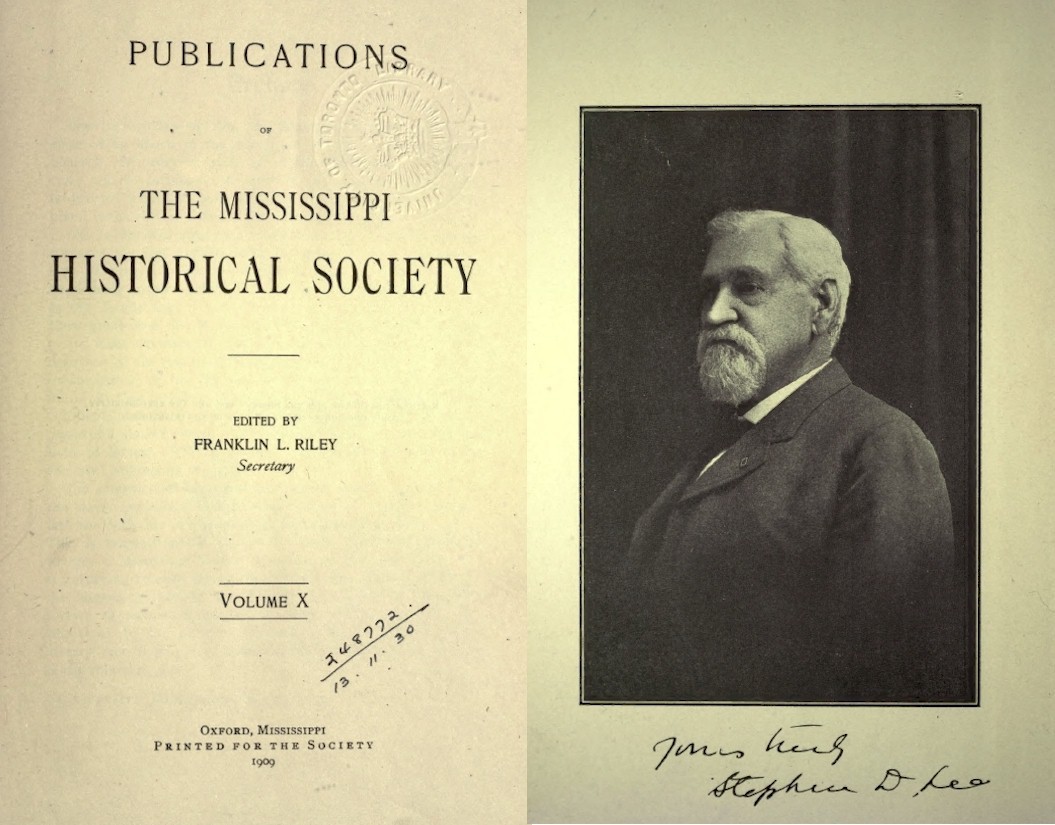 Mississippi Historical Society Publications (1902-1925) – 14 old Volumes on DVD