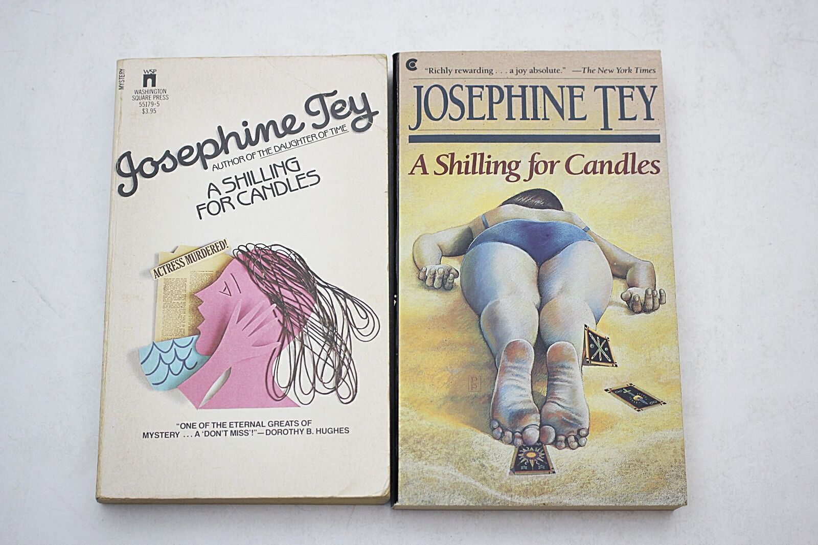 2 Vintage Josephine Tey Mystery Paperbacks Two Versions A Schilling For Candles
