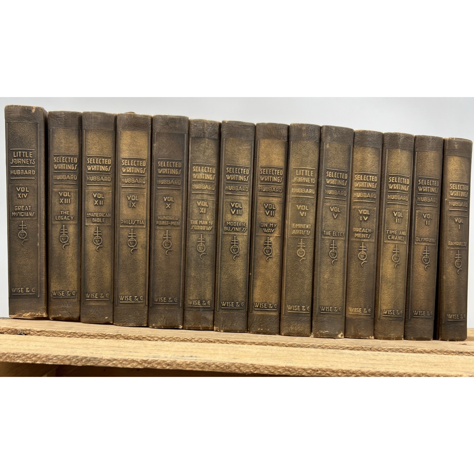 Elbert Hubbard 1928 Memorial Ed „Selected Writings & Little Journeys“ 14 Volumes