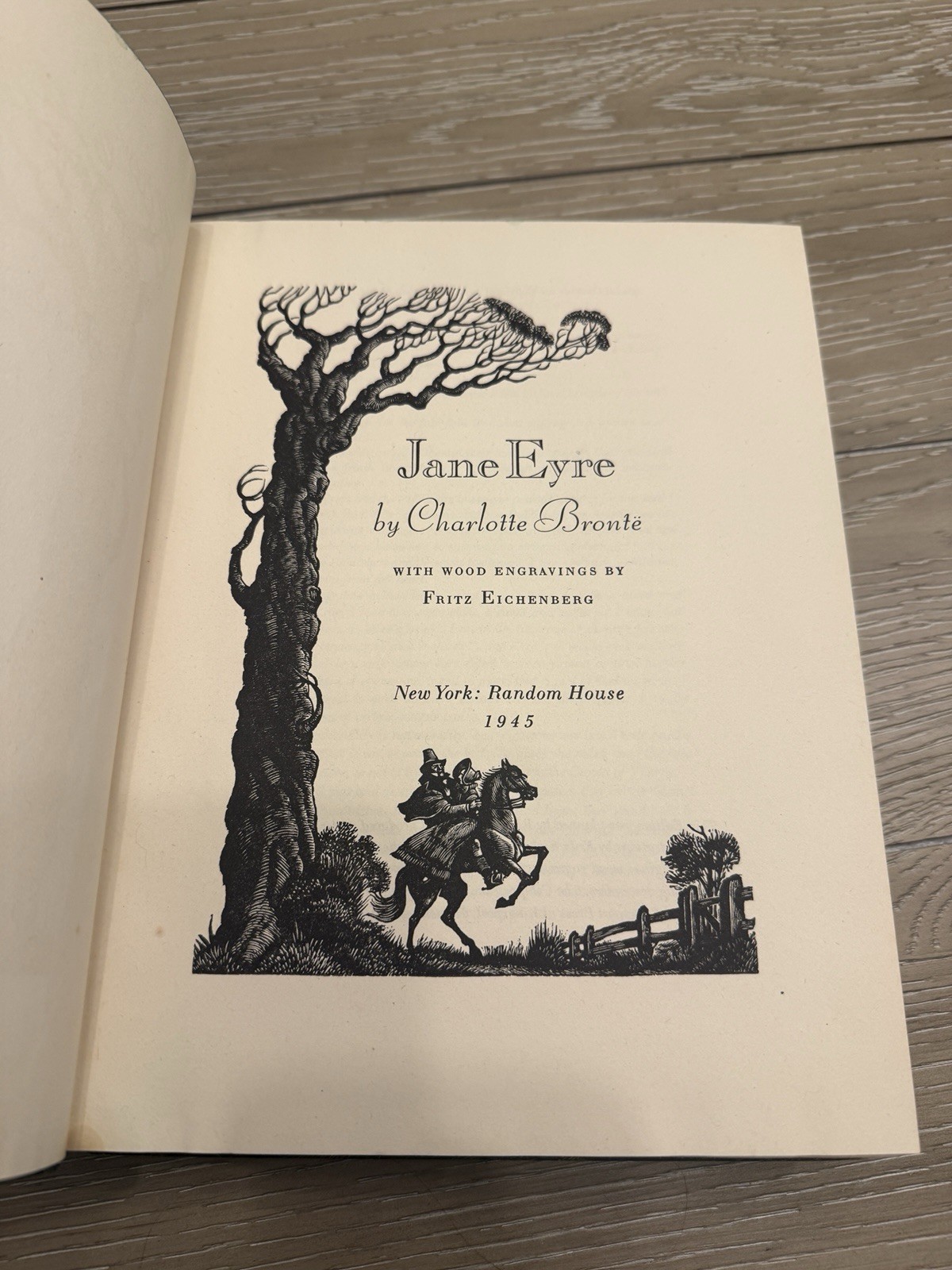 Two-volume set of Jane Eyre and Wuthering Heights, 1945 editions