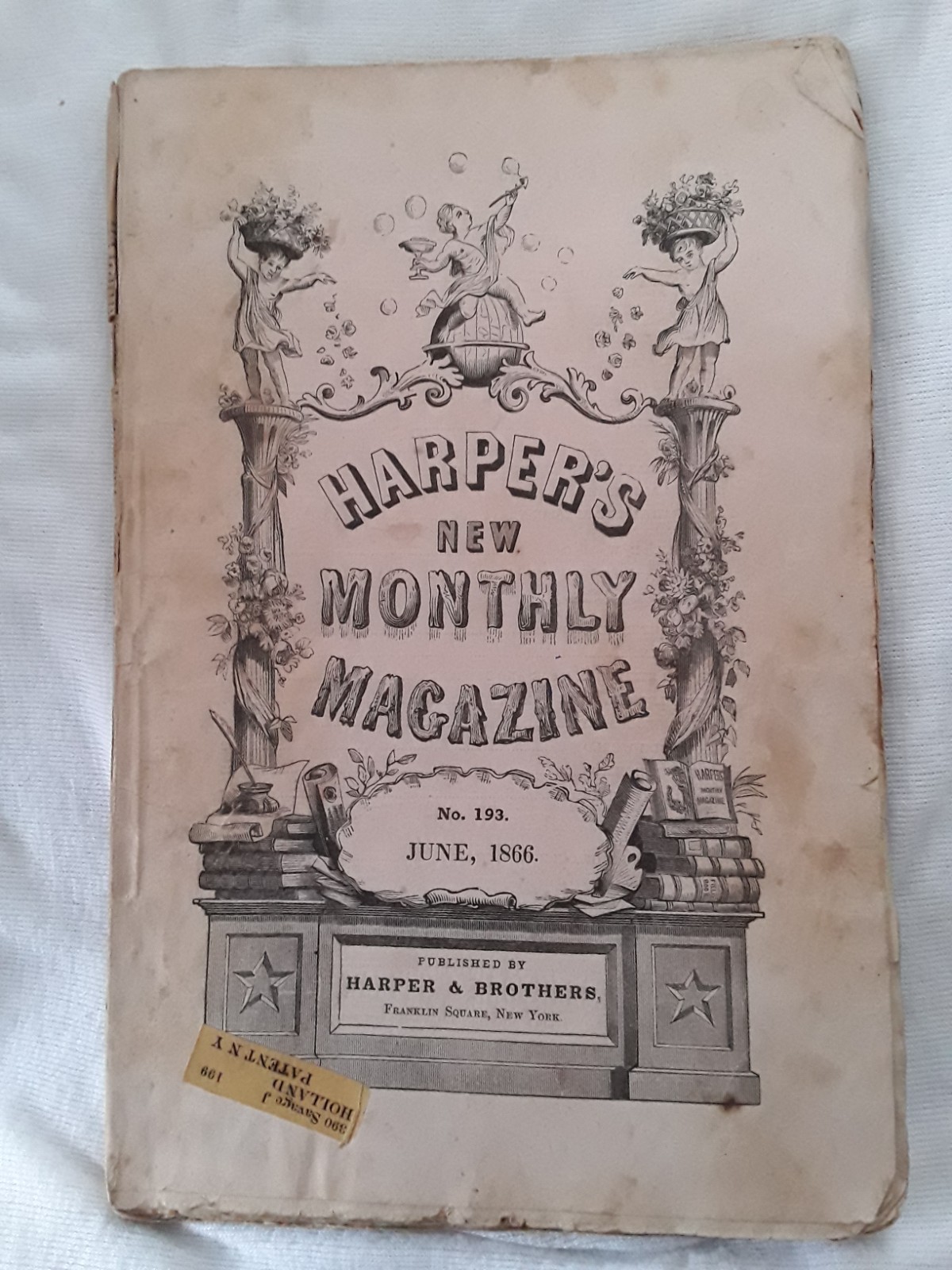 Harper’s New Monthly Magazine – No. CXCIII (193) – June 1866 –Vol. XXXIII (33)